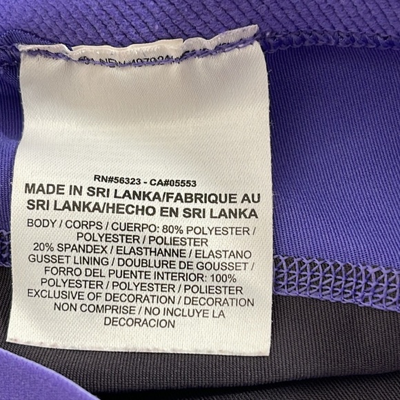 NIKE PRO Base Layer Capri Pants Blue Athletic Workout Gym Size Medium - Picture 7 of 8